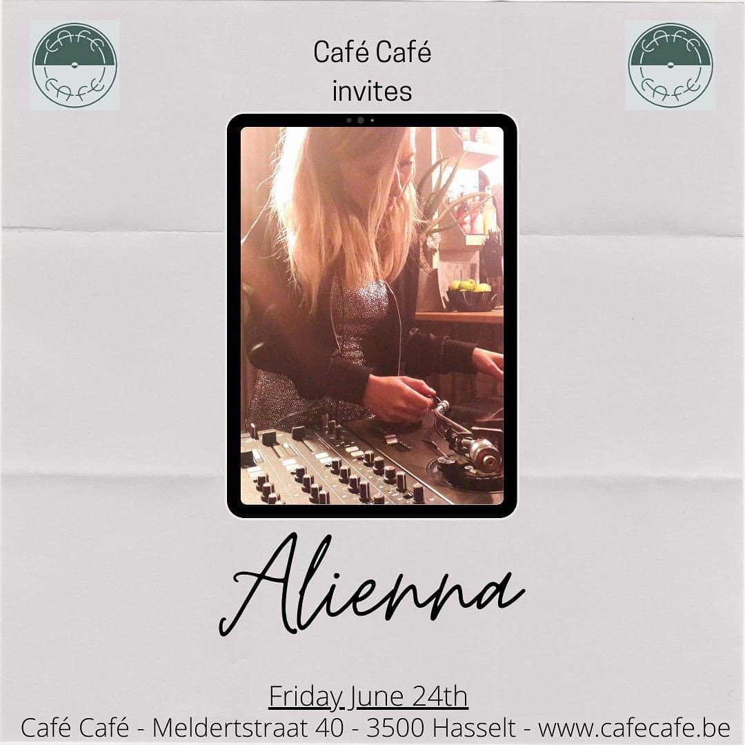 cafe cafe invites ALIENNA poster